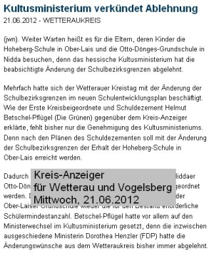 Kreisanzeiger 21.06.2012