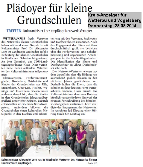 Kreisanzeiger 21.08.2014